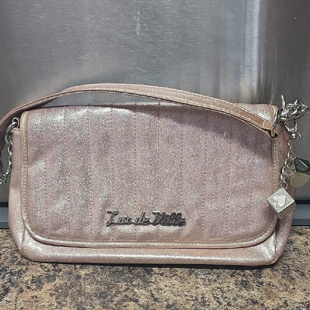 Lux De Ville Champagne / Gold Glitter Shoulder Bag